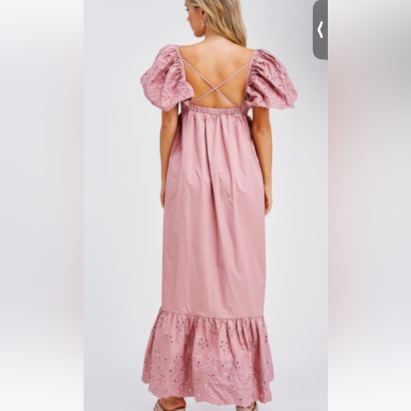En Saison Dusty Rose Maxi Dress - Picture 1 of 4